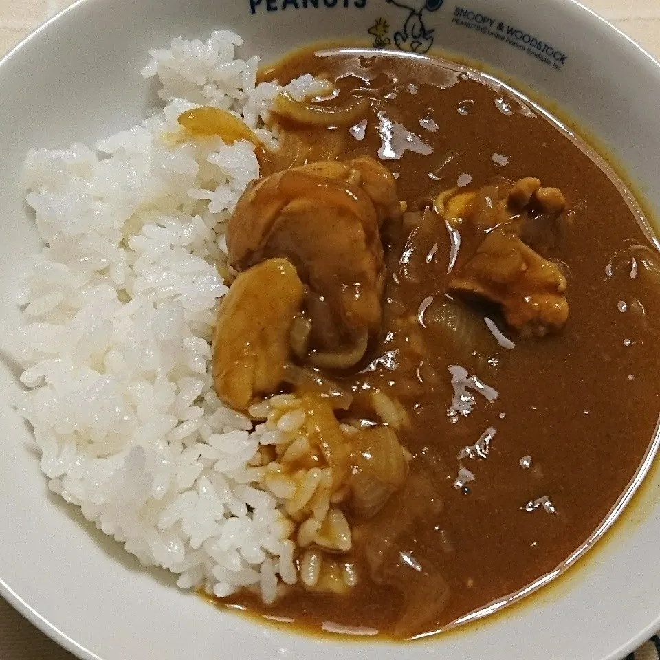 シンプルに、チキンカレー❤️|のんたんさん