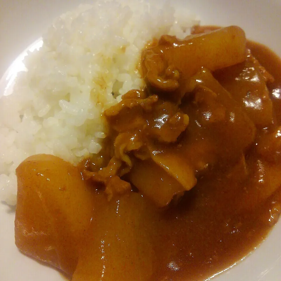 晩ごはん💕は、豚バラ大根カレー|のんたんさん