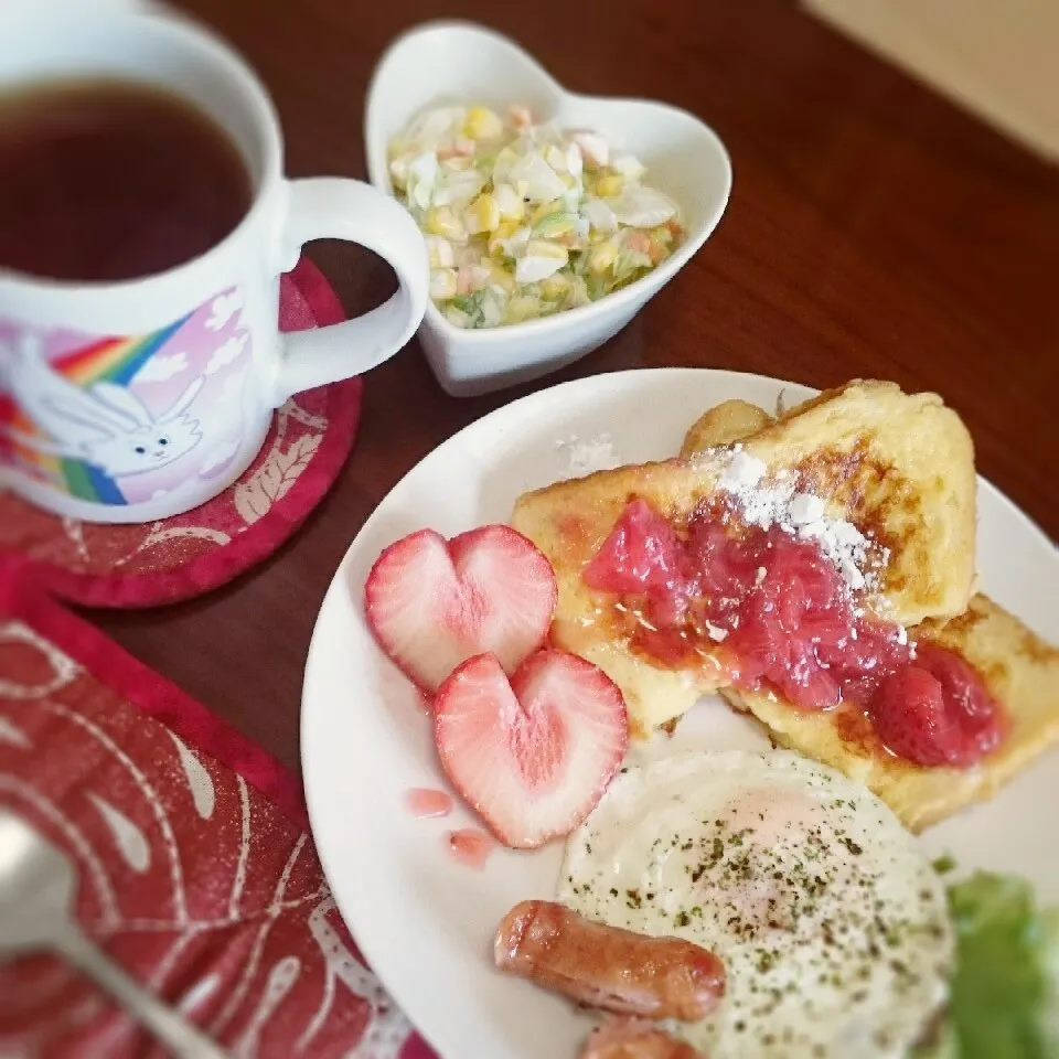 ♥のアメリカンbreakfast|レイさん