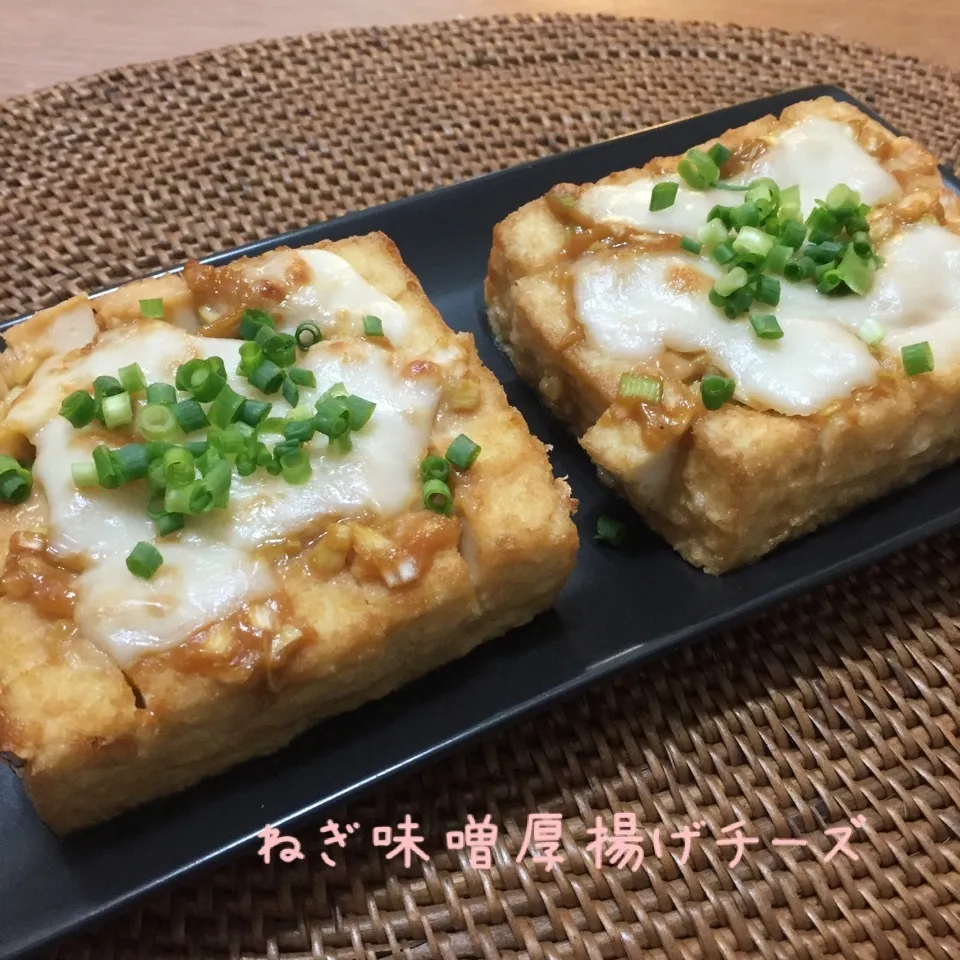 ねぎ味噌厚揚げチーズ|歌姫さん