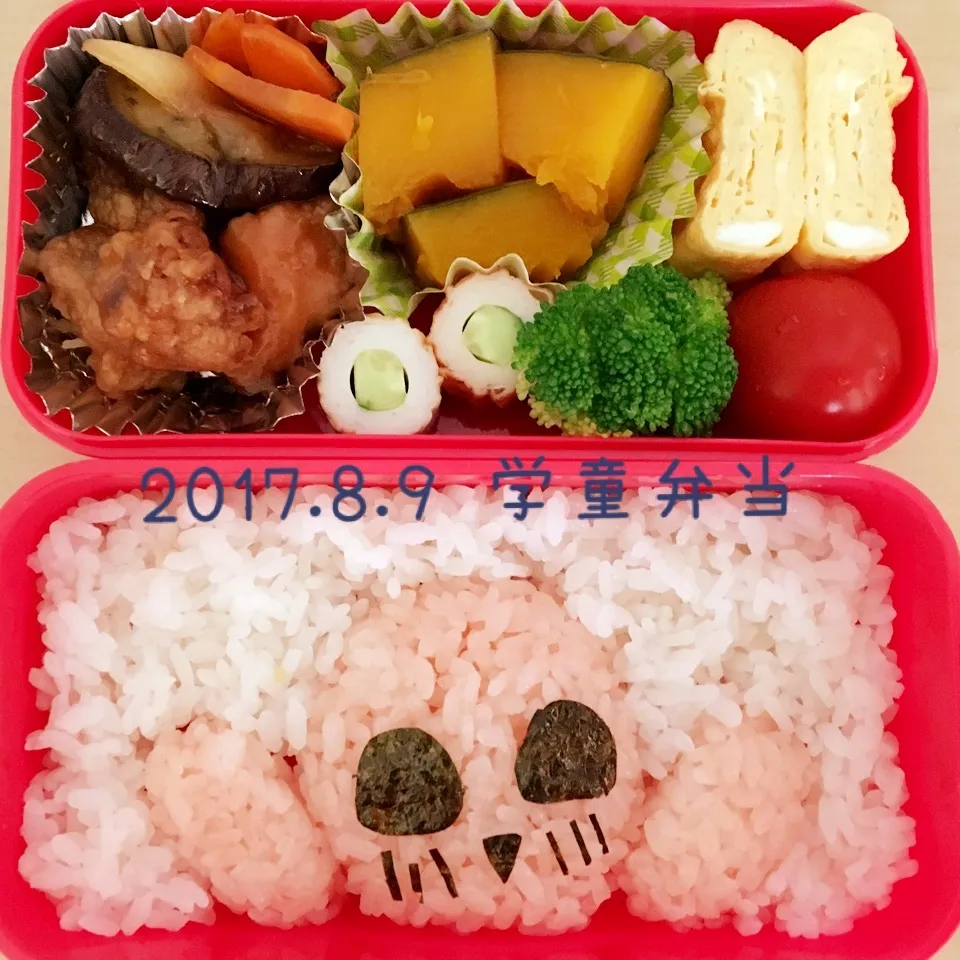 Snapdishの料理写真:2017.8.9 プリプリちーちゃんのうーちゃん弁当？|sapponさん