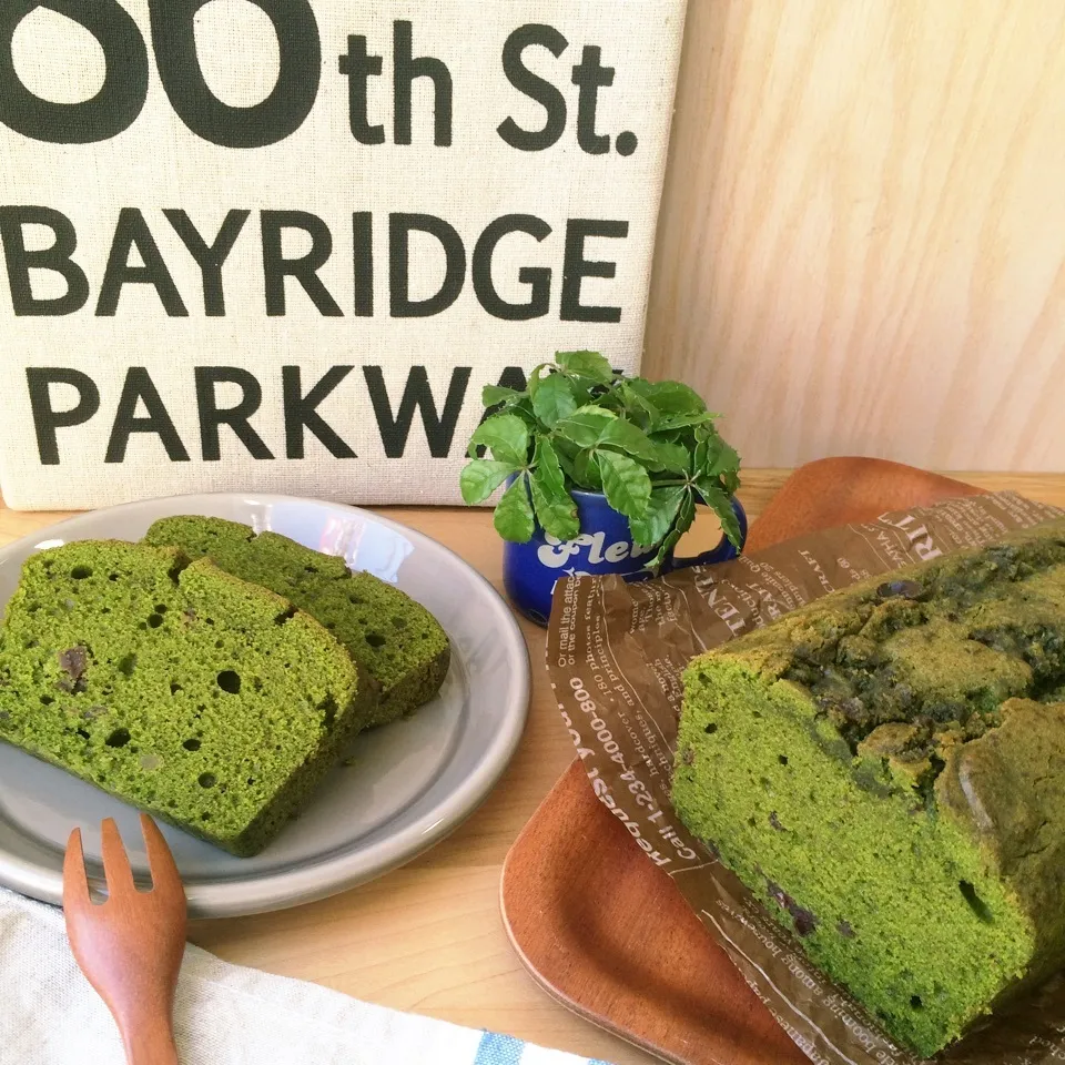 ゆーママさんの抹茶小豆パウンドケーキ☆|latteさん