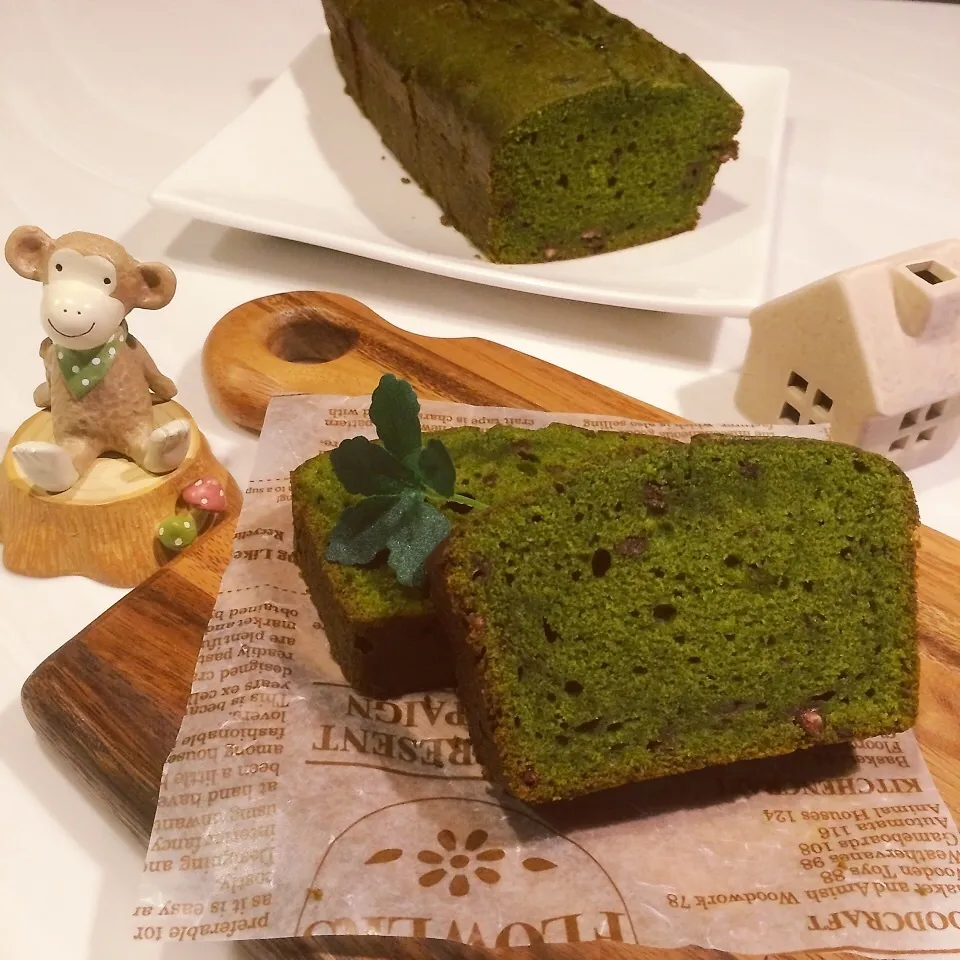 ゆーママさんの抹茶あずきのパウンドケーキ☆|latteさん