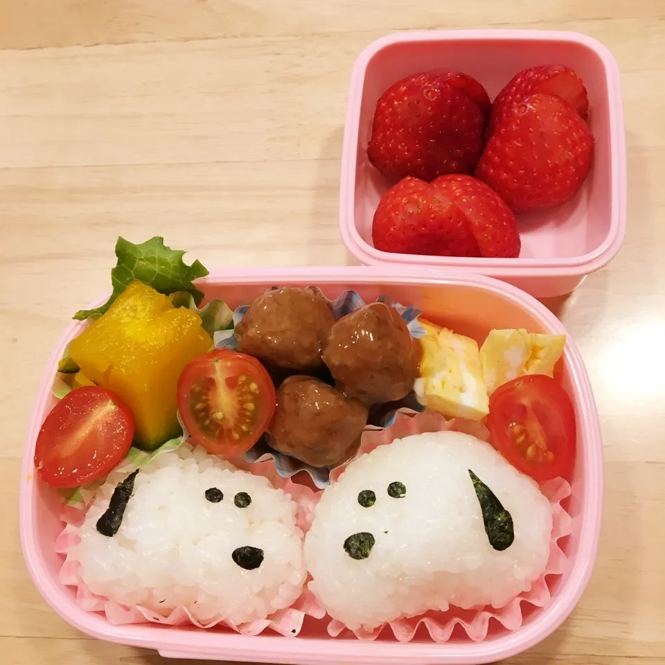 Snapdishの料理写真:スヌーピー 弁当@JAN|いにゃおみかんさん