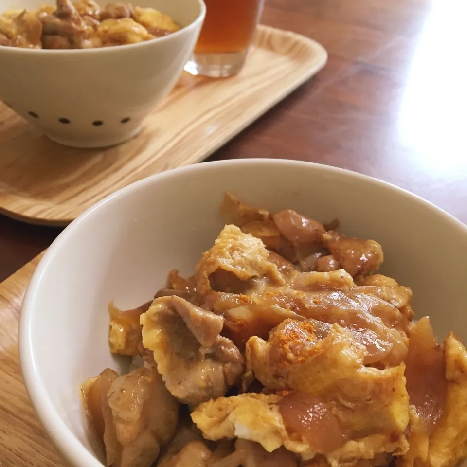 親子丼☆息子とランチ|トトさん