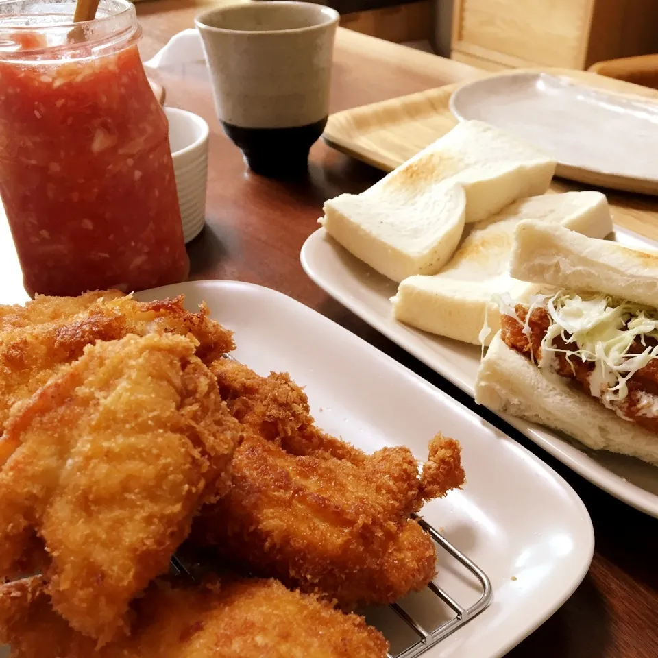 揚げたてでカツサンド☆ランチ|トトさん