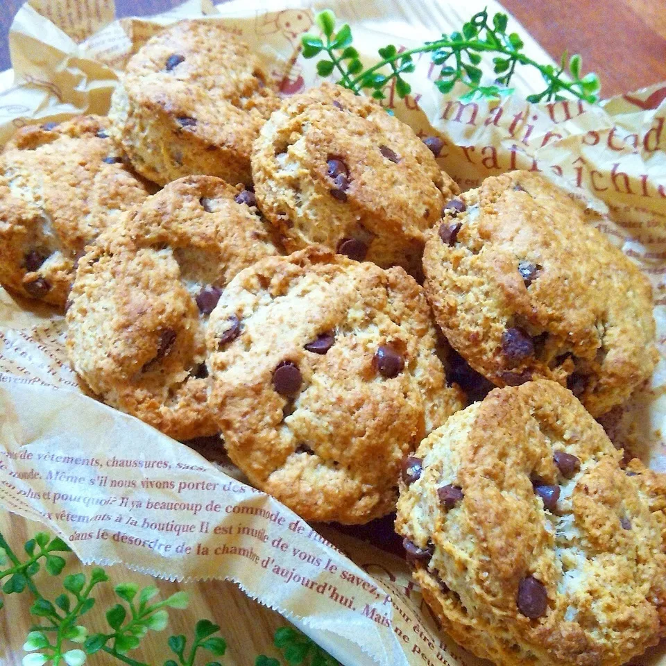 ザクザクさくさく☆チョコチップ入りスコーン|トトさん