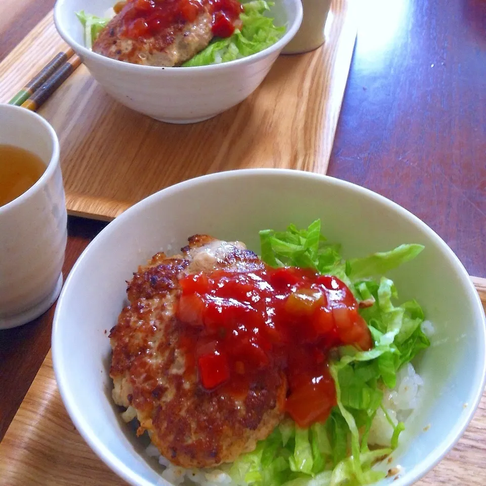 ランチ☆タコスハンバーグ丼|トトさん