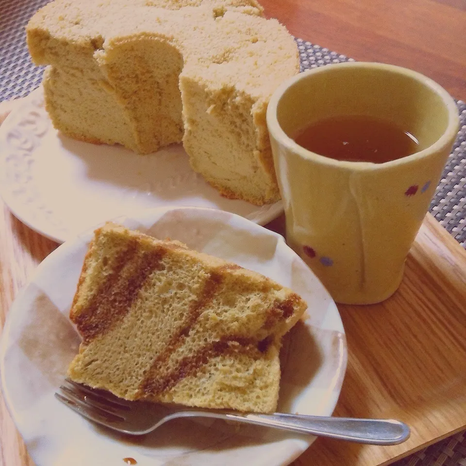 Snapdishの料理写真:抹茶☆シフォンケーキ|トトさん