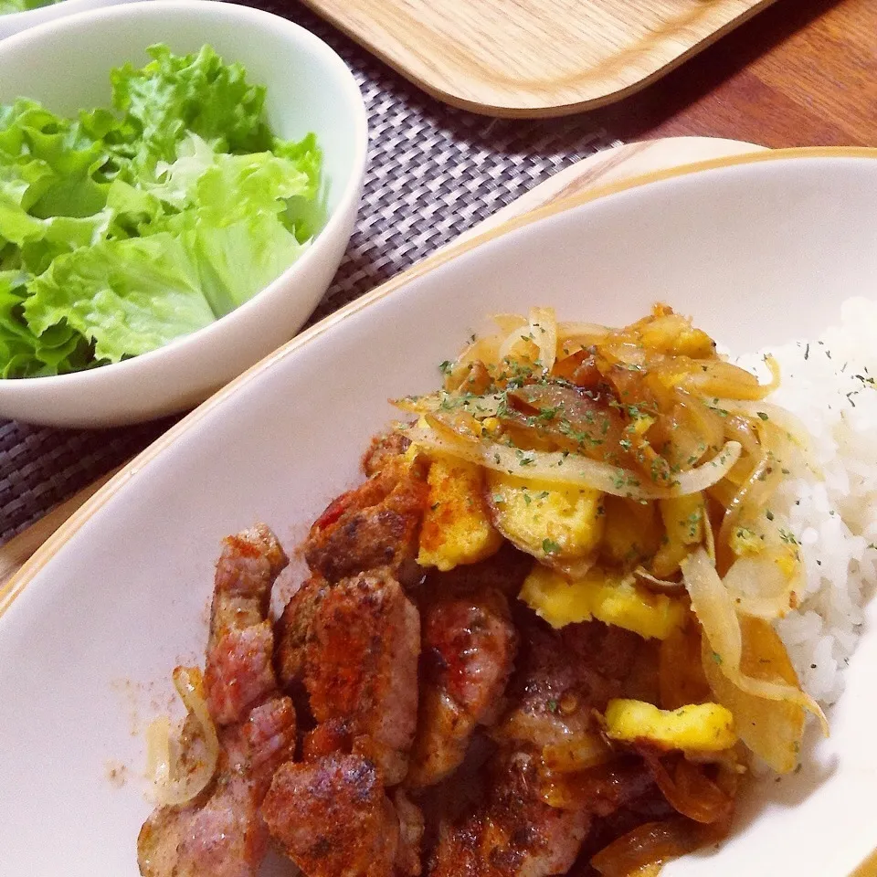 ポークとお芋☆ワンプレートランチ|トトさん