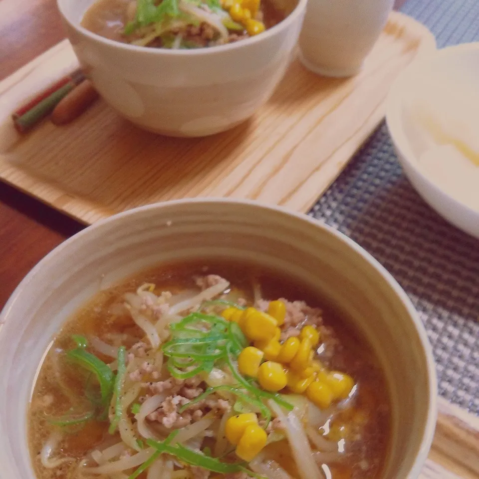 息子とランチ！煮込み風ラーメン！|トトさん