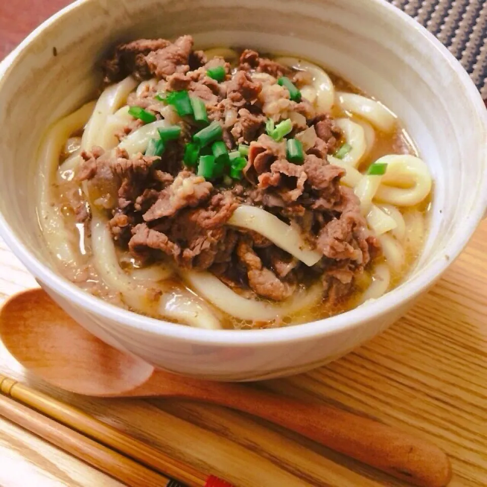 牛丼からの〜肉うどん！|トトさん