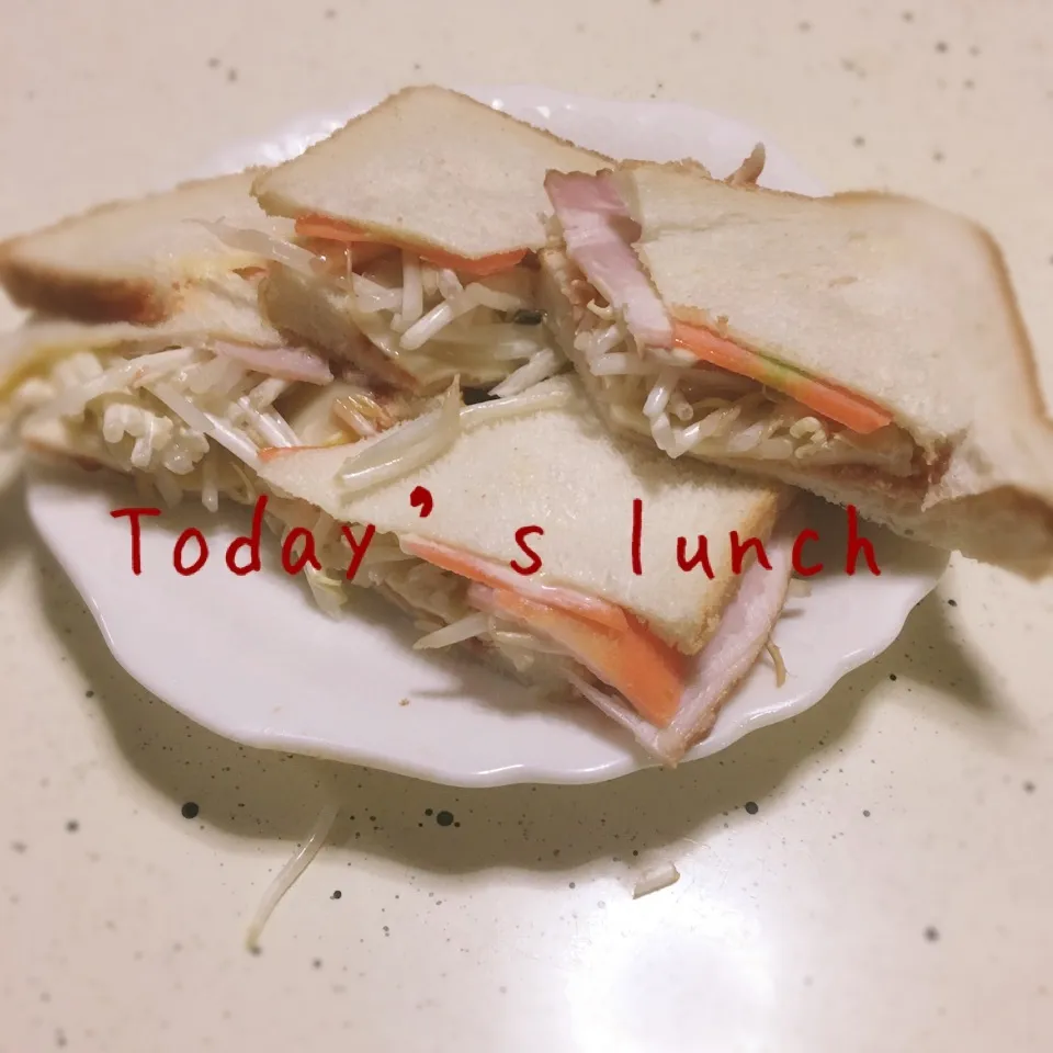 1／17お昼2〜〜ゴッタゴッタサンド(命名)〜〜|tomo-0409-koさん