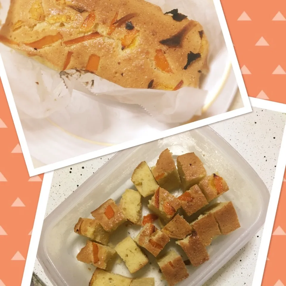 Snapdishの料理写真:蜜柑パウンドケーキちょっと加工してみました（╹◡╹）|tomo-0409-koさん