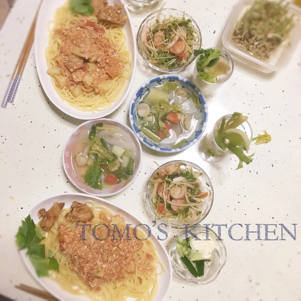 1／4晩御飯〜トマトミートソースパスタetc 〜|tomo-0409-koさん