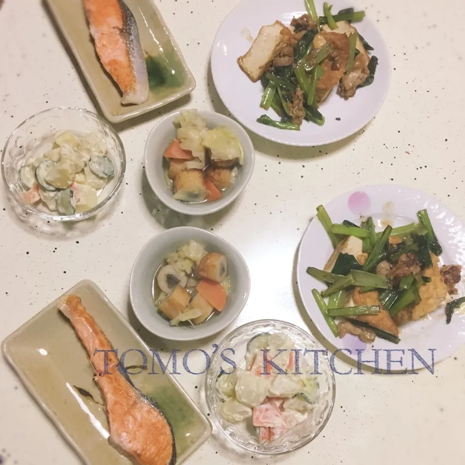 12／23晩御飯〜焼きジャケ定食風〜|tomo-0409-koさん