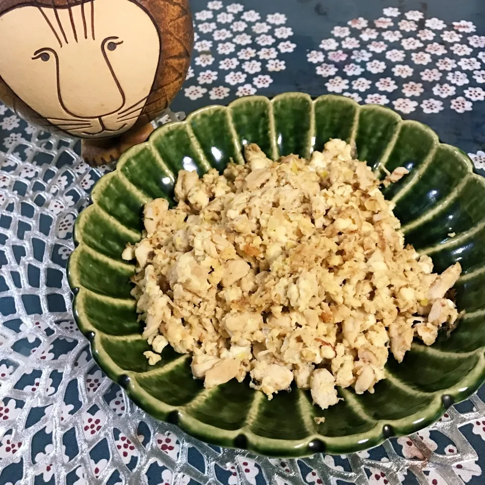 豆腐とささみの味噌ソボロ|もぇ♪さん