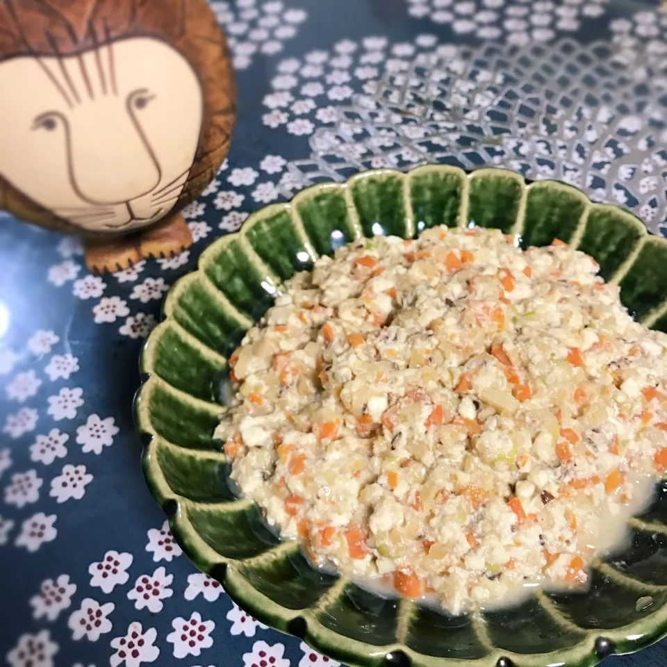 Snapdishの料理写真:はちみつ味噌で肉味噌豆腐|もぇ♪さん