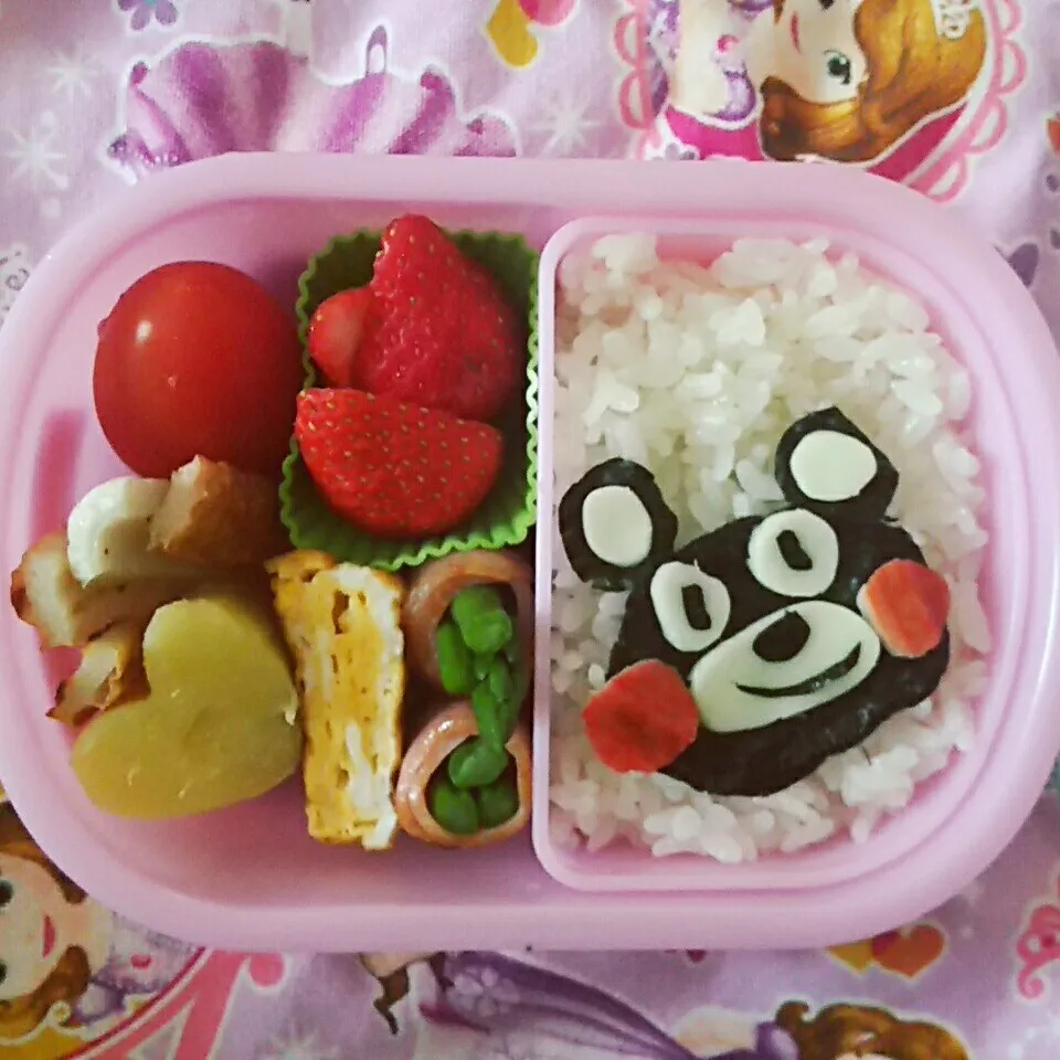 Snapdishの料理写真:4/16 娘お弁当 熊本地震から2年|kiyoさん