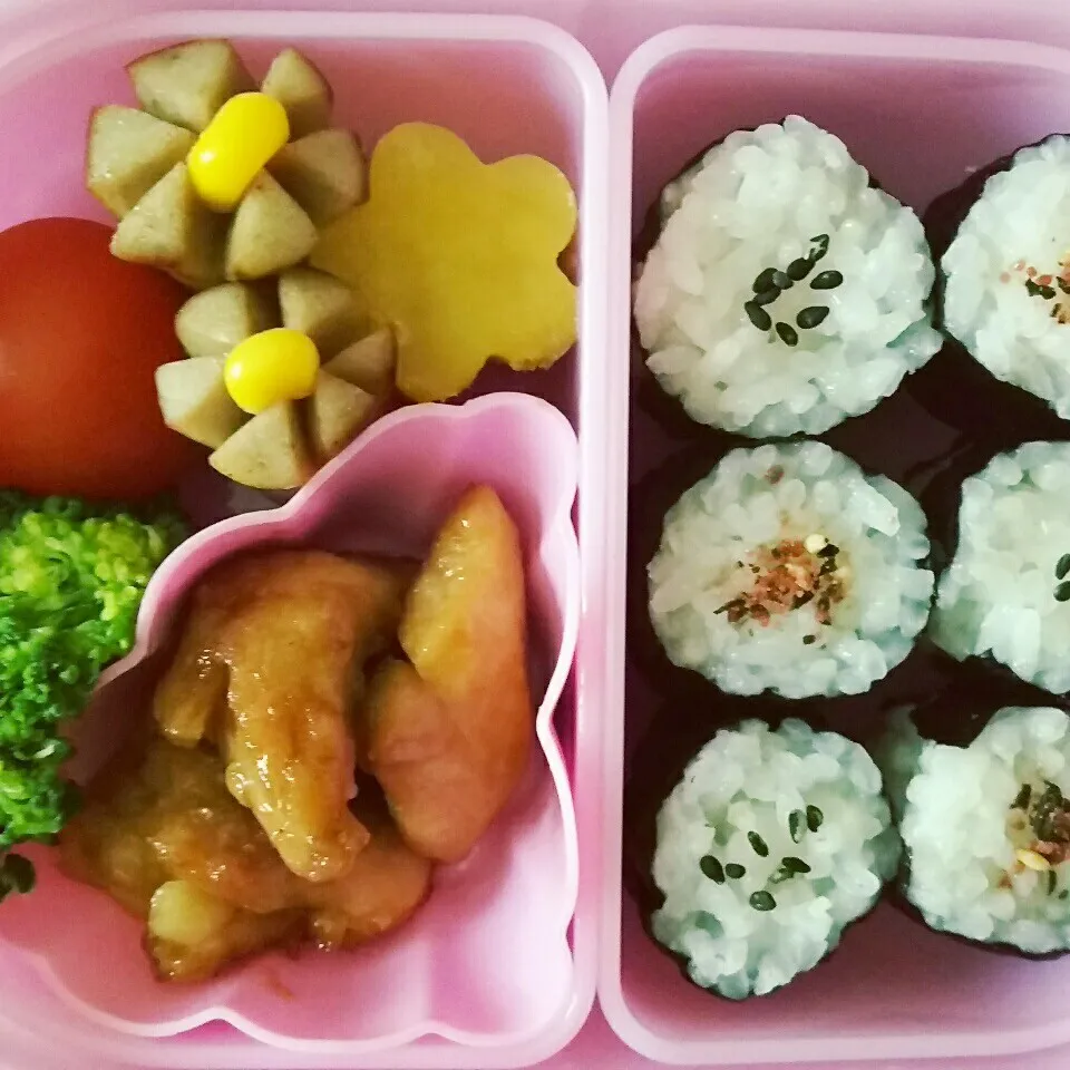 Snapdishの料理写真:年少さん はじめてのお弁当|kiyoさん