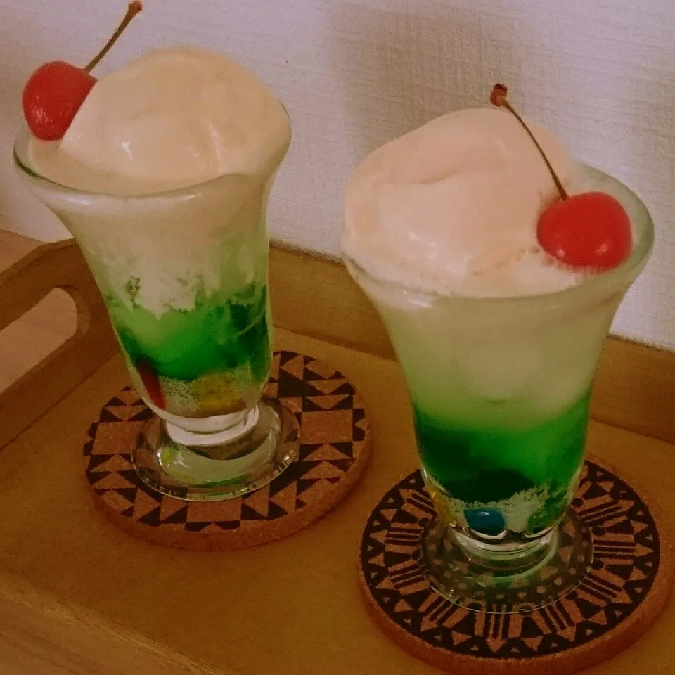 おうちカフェ🍹メロンクリームソーダ♪|Youkoさん