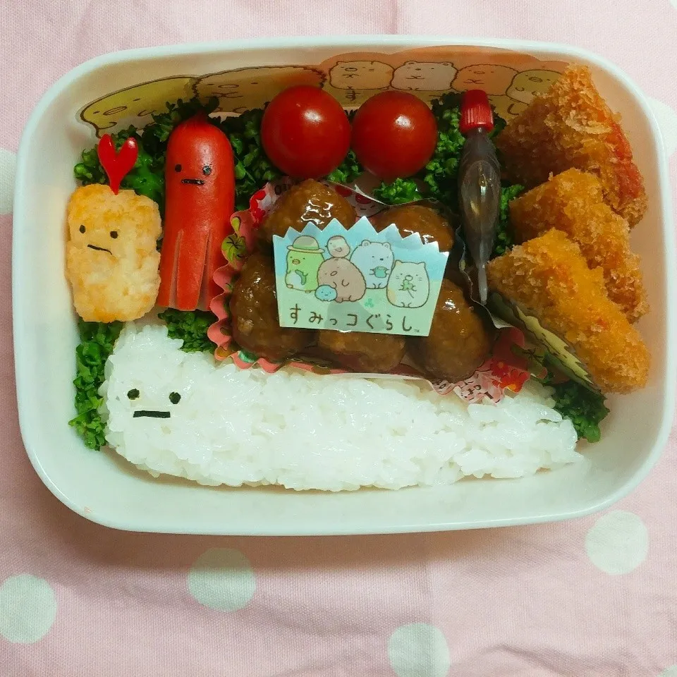 Snapdishの料理写真:雨で延期の運動会 ☔ すみっコぐらしのお弁当 ②|佐竹サコタンさん