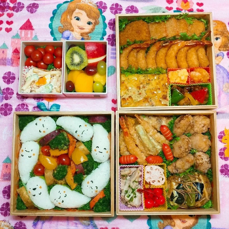 バーベキューのオバケのお弁当👻|佐竹サコタンさん