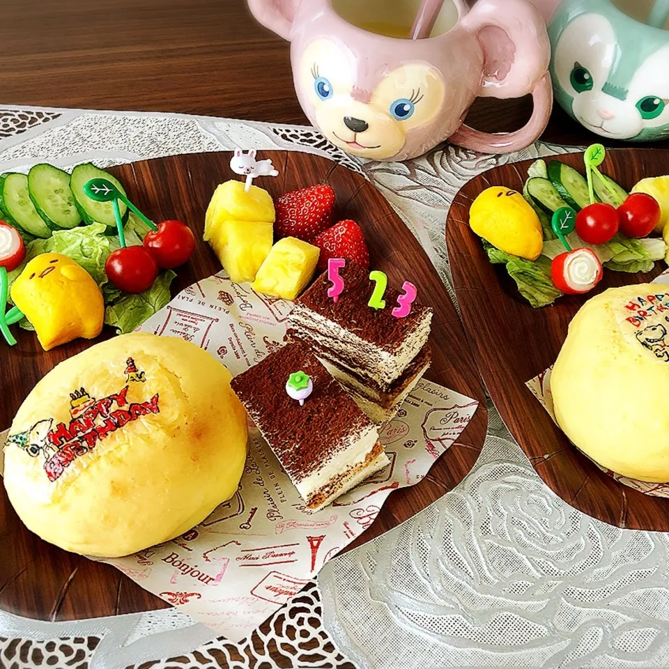 朝食にお誕生日プレート♪|riamamaさん