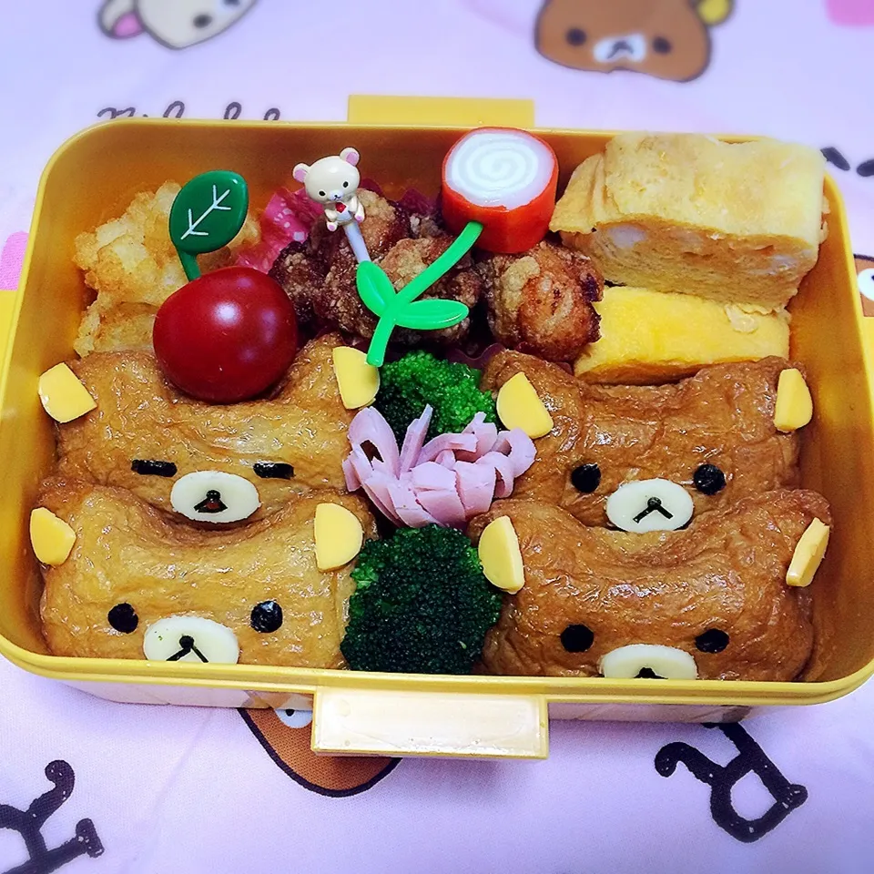 リラックマ？おいなりさん弁当♪|riamamaさん