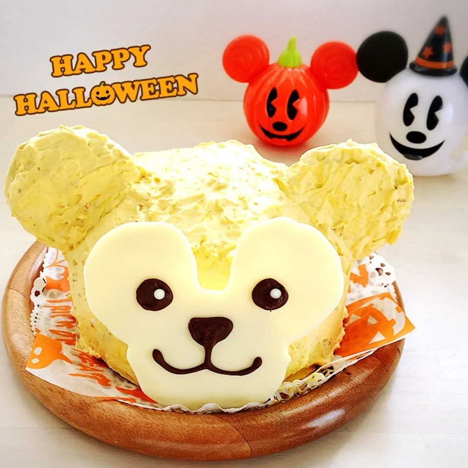 かぼちゃダッフィーケーキ☆ハロウィンに♪|riamamaさん