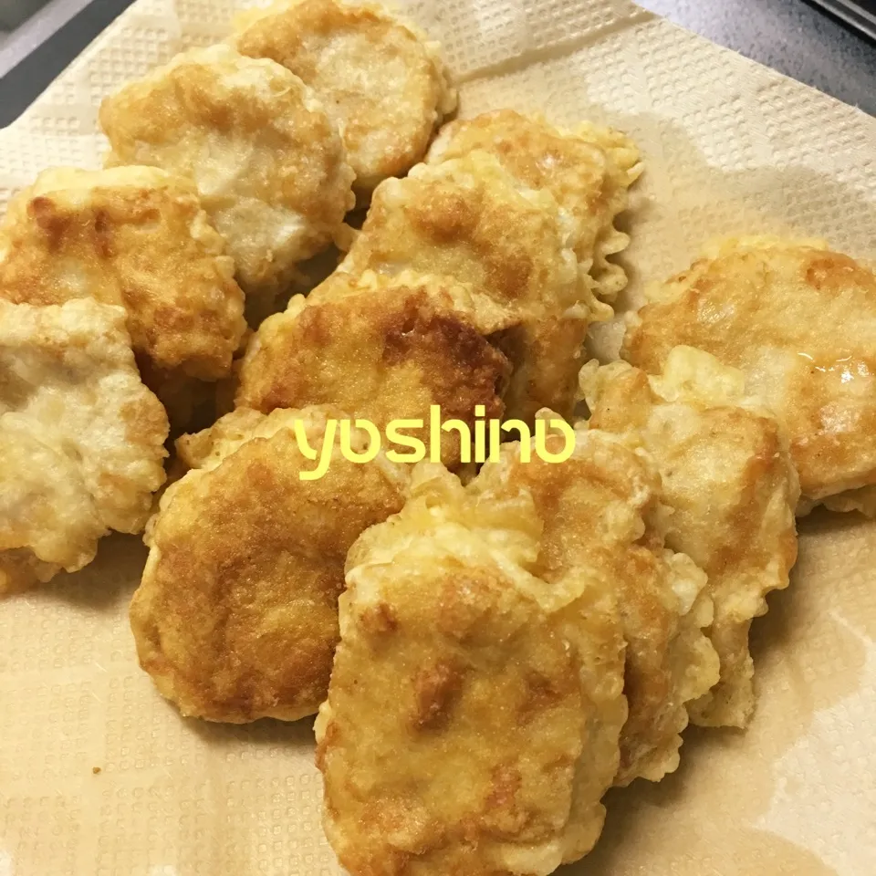 Snapdishの料理写真:【アテ】ササミのチキンナゲット|ヨチパンさん