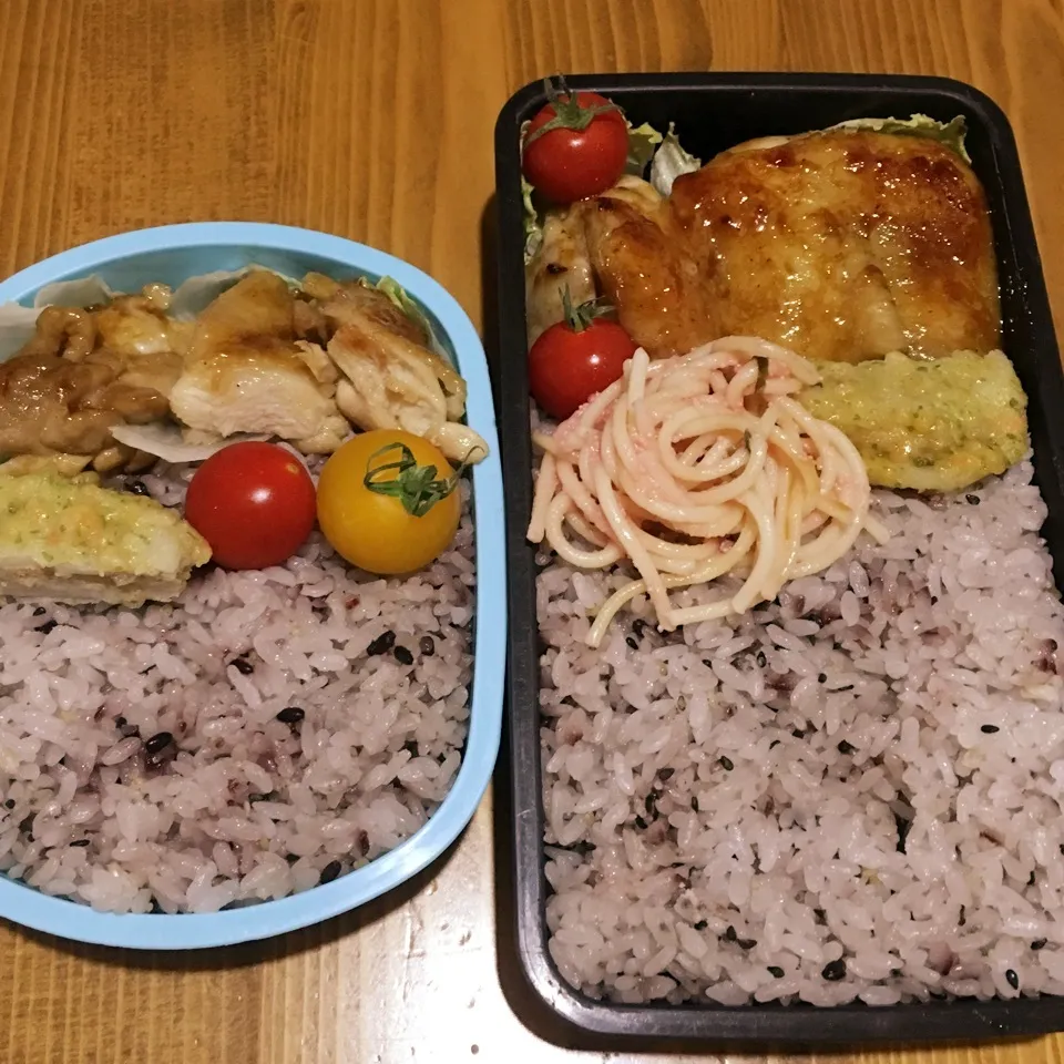 Snapdishの料理写真:高2娘&中2息子弁当♡|☆サトリン☆さん