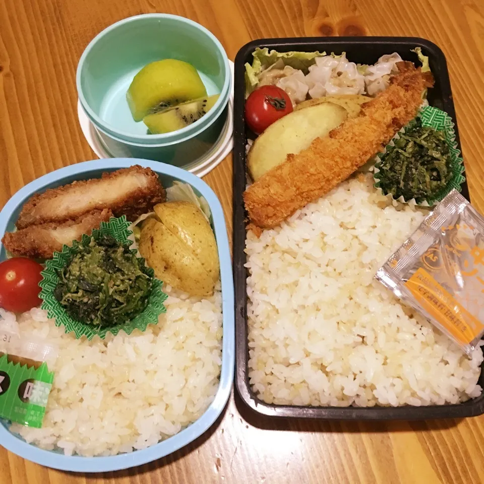 Snapdishの料理写真:高2娘&中2息子弁当♡|☆サトリン☆さん