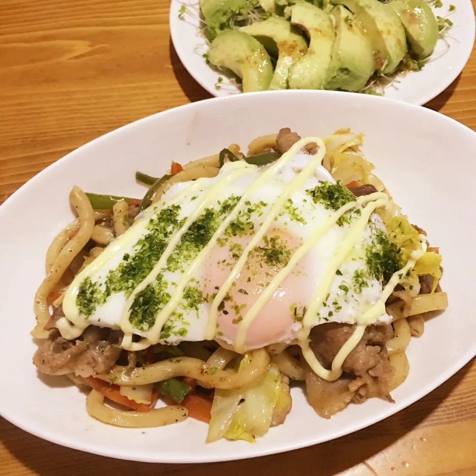 今日の夕飯 焼きうどん|☆サトリン☆さん