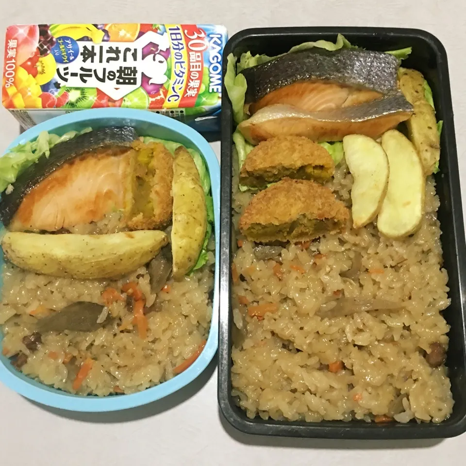 Snapdishの料理写真:高2娘&中2息子弁当♡|☆サトリン☆さん