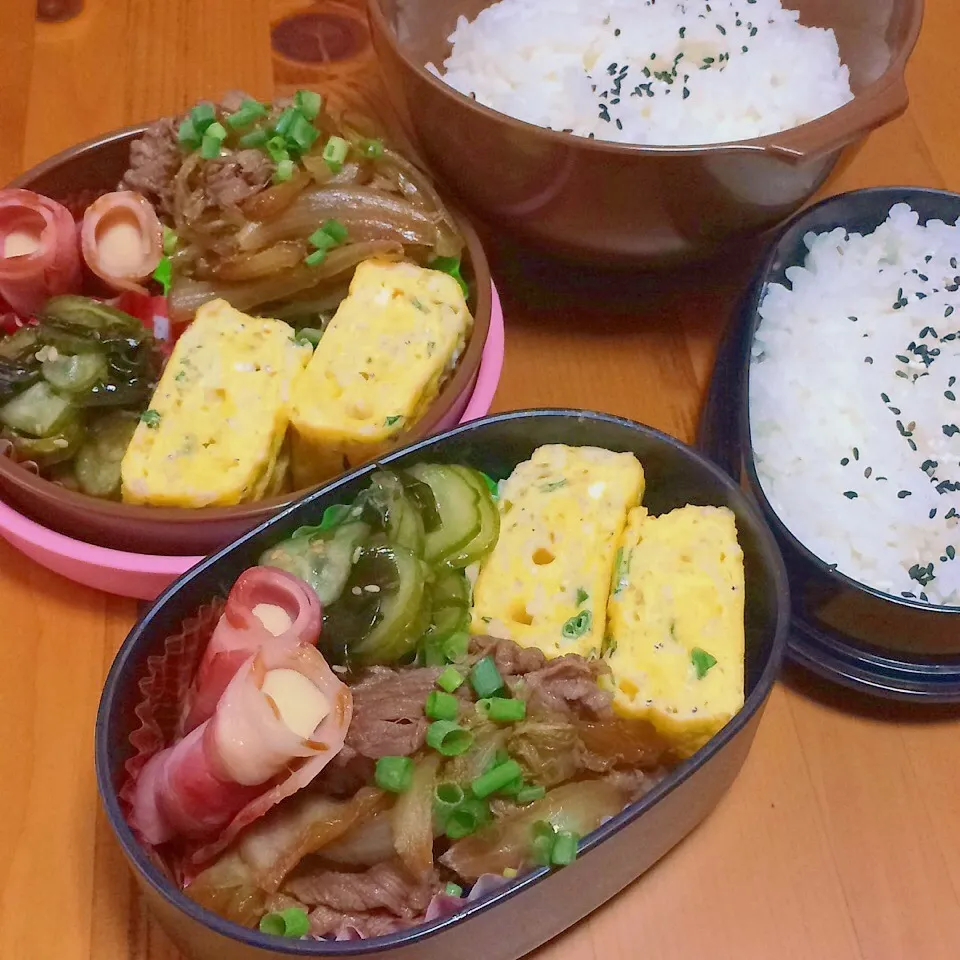 Snapdishの料理写真:高校&大学2年女子お弁当♪|あこみさん