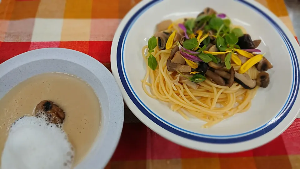 きのことベーコンのパスタ
栗のポタージュマロマニャック風味|よっしー(=^ェ^=)さん