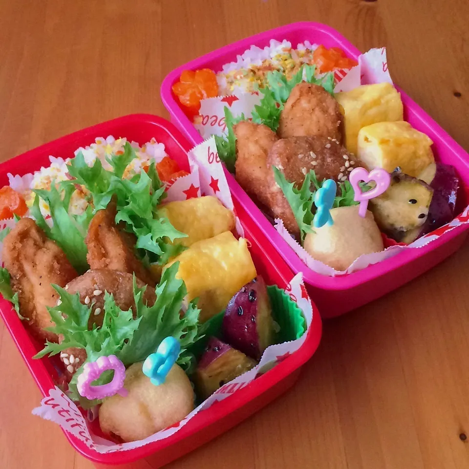 Snapdishの料理写真:女子高生&大生お弁当2|あこみさん