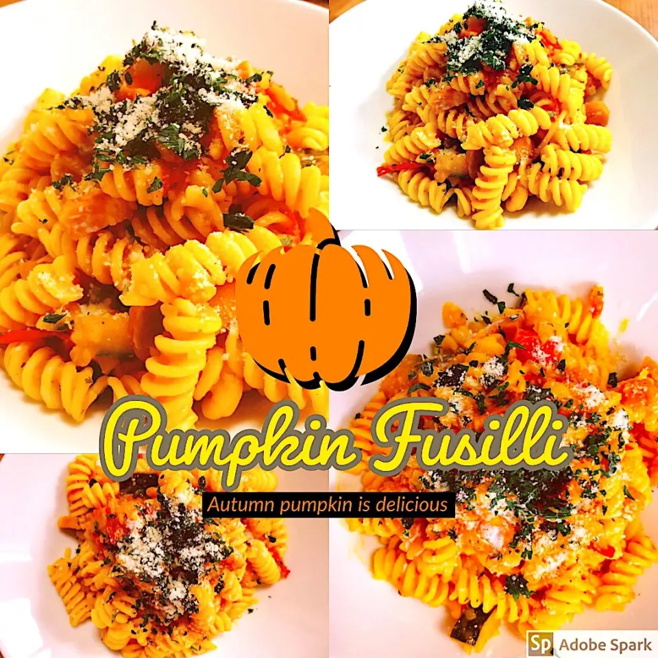 Snapdishの料理写真:#かぼちゃ 🎃の #フジッリ    #パスタ  #spaghetti|ta2ya_ta2yaさん