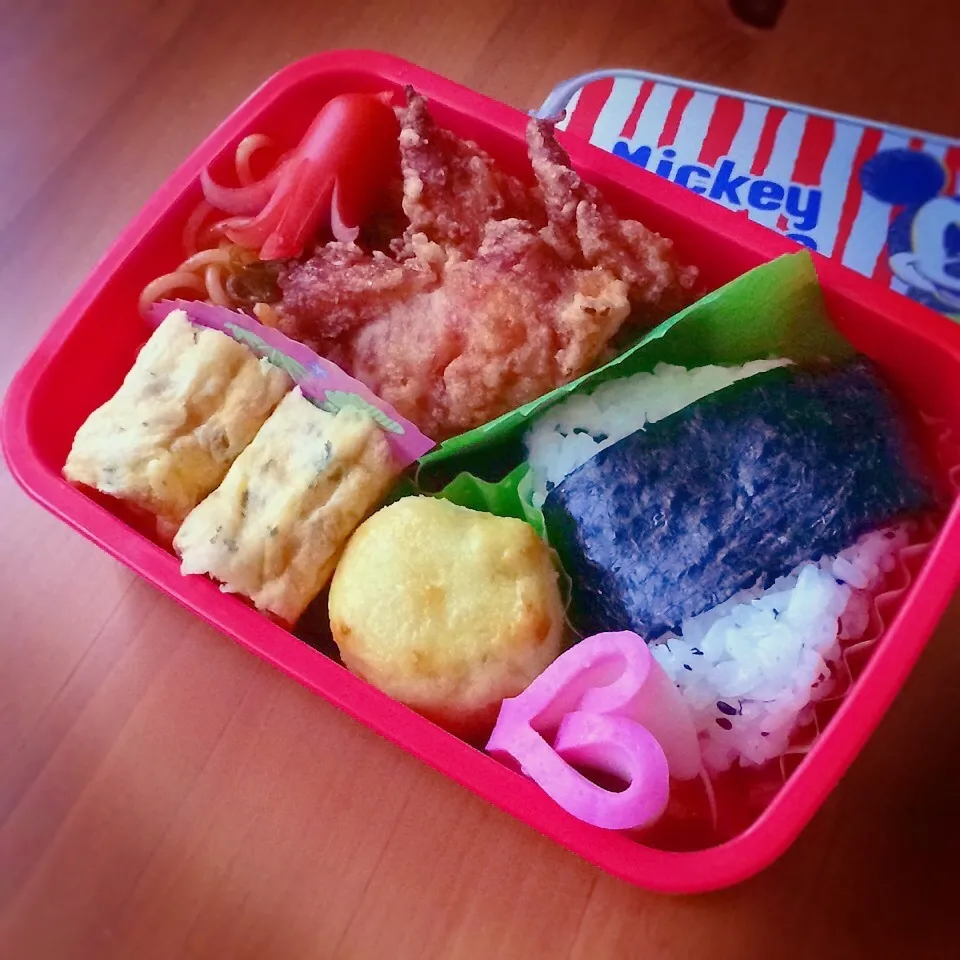 Snapdishの料理写真:テスト1日目☆頑張れ弁当|あこみさん