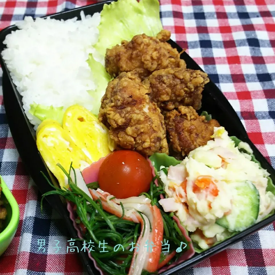 鶏唐揚げ弁当♪|ちびたまさん