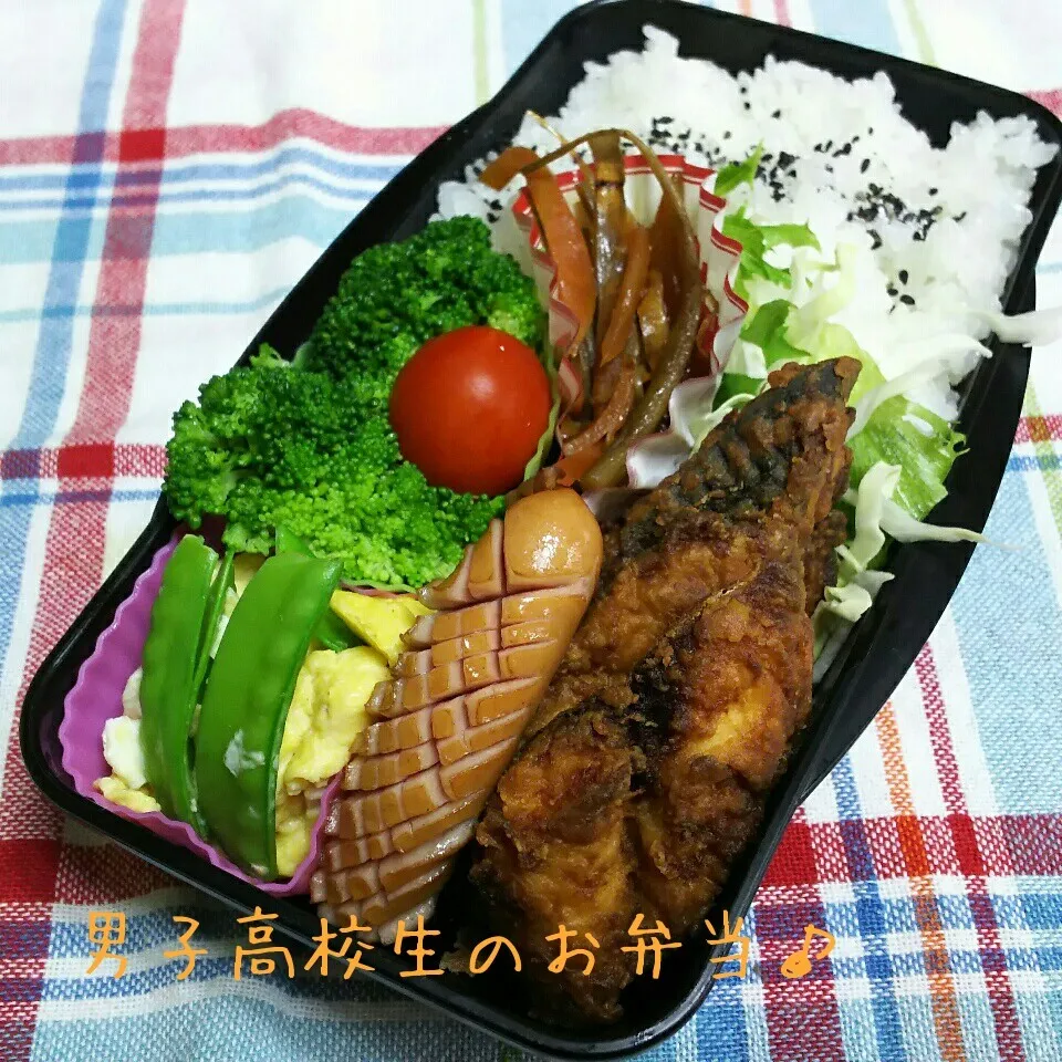 鯖竜田揚げ弁当♪|ちびたまさん