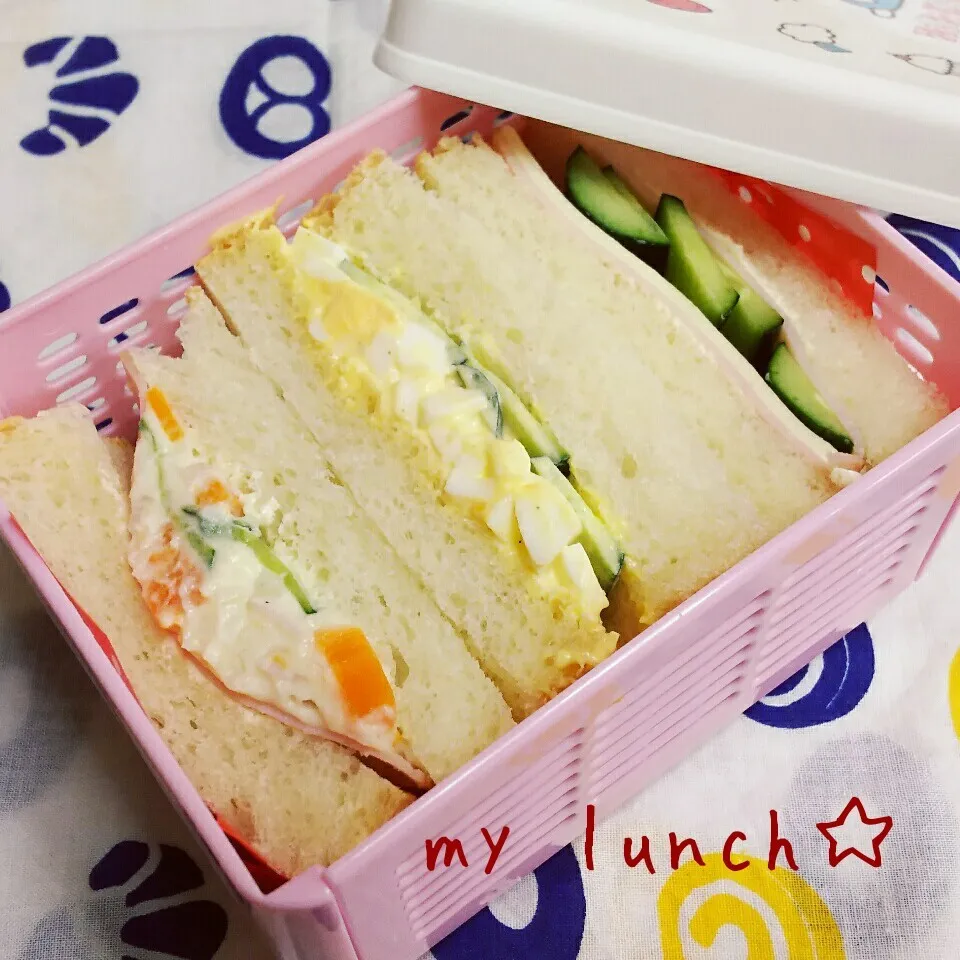 Snapdishの料理写真:サンドイッチ☆|ちびたまさん