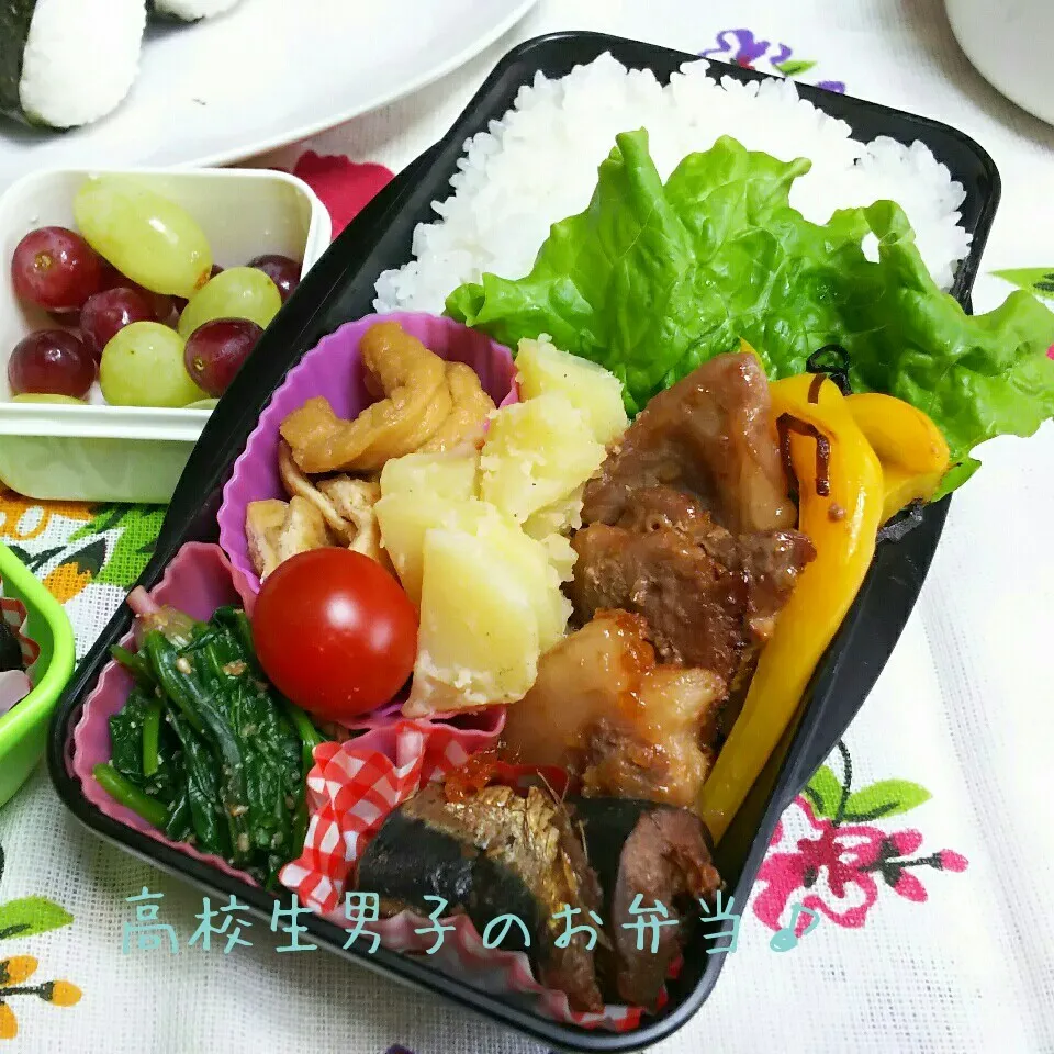 Snapdishの料理写真:豚オニオンソテー弁当♪|ちびたまさん