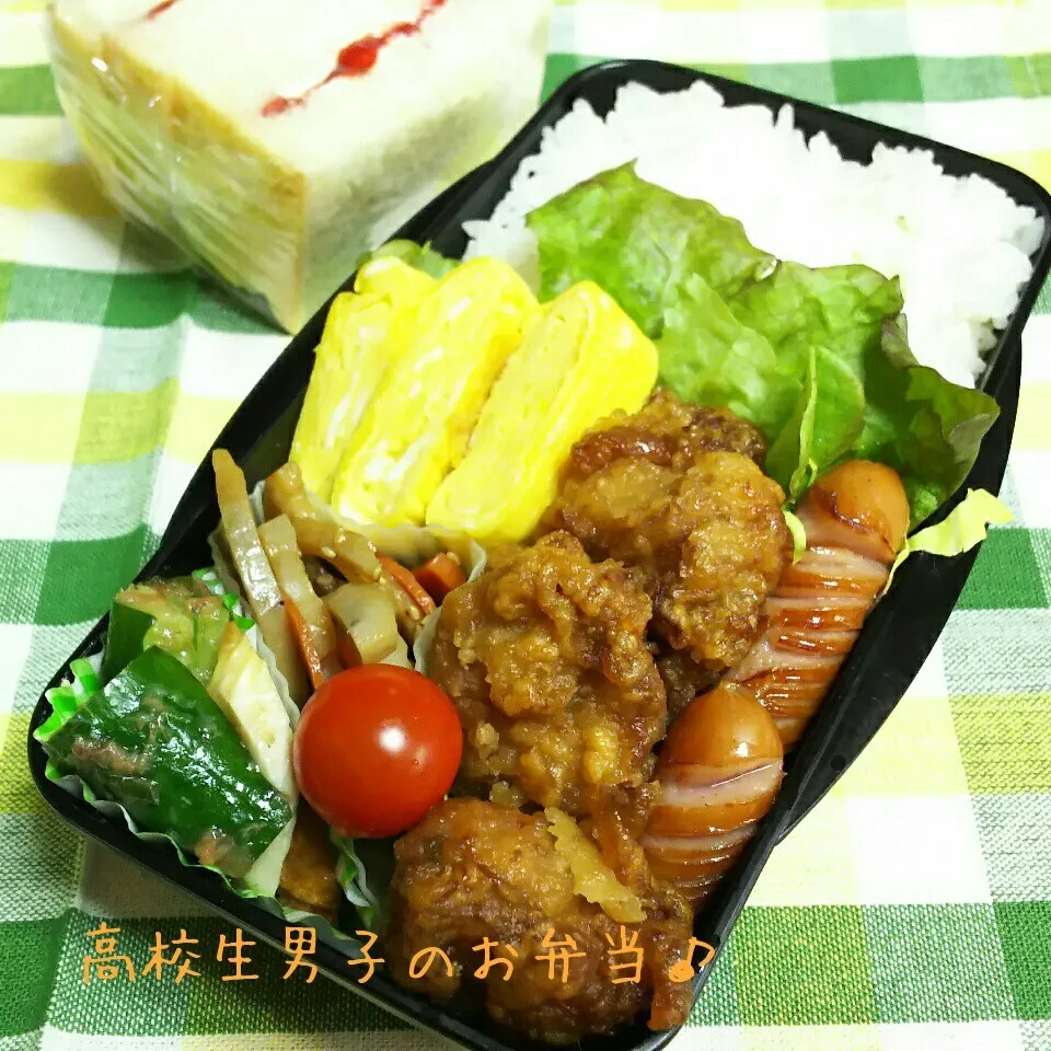 甘辛唐揚げ弁当♪|ちびたまさん