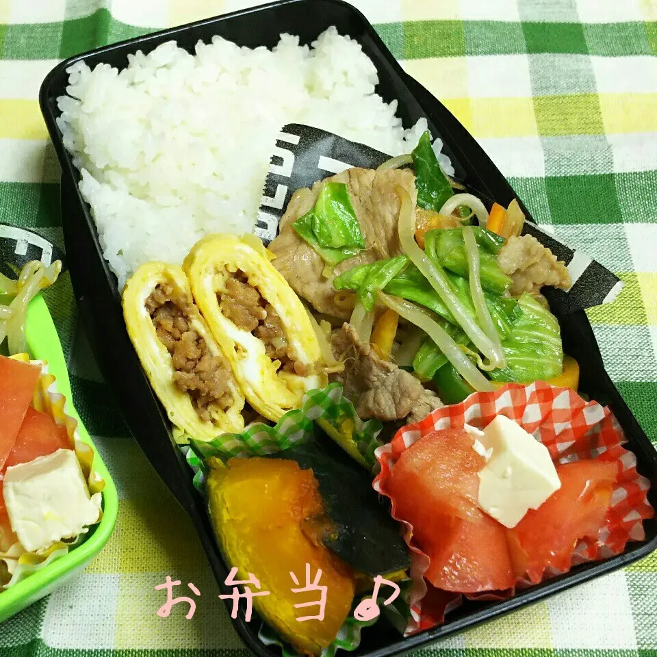 野菜炒め弁当♪|ちびたまさん