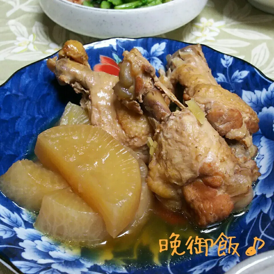 鶏元と大根の煮物♪|ちびたまさん