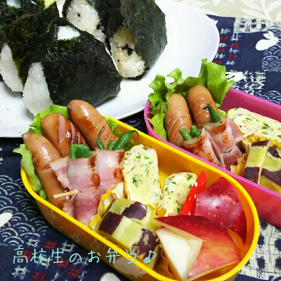 Snapdishの料理写真:おにぎり弁当♪|ちびたまさん