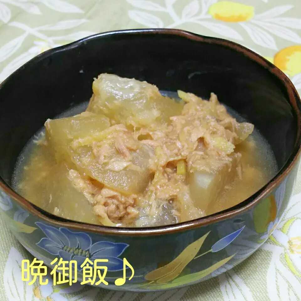 ツナと冬瓜の煮物♪|ちびたまさん