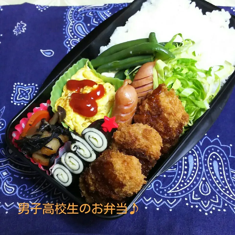 Snapdishの料理写真:一口カツ弁当♪|ちびたまさん